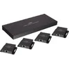HDMI Skirstytuvas Ilgintuvas - LINDY Cat.6 4 Prievadų HDMI 4K30 ir IR Ilgintuvas 3840x2160@30Hz 70 m