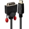 Adapteris - LINDY DisplayPort į DVI Adapterio Kabelis, 0.5 m, Juodas