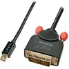 Lindy Adapteris - Mini DisplayPort į DVI 1m 1920x1200@60Hz Nikelio Danga