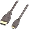 HDMI Laidas - LINDY Didelės Spartos Micro HDMI į HDMI, 4K, 0,5 m, Pilkas