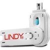 USB Priedas - LINDY USB A Prievado Blokavimo Raktas 18x75,16x12mm ABS Mėlynas