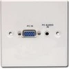 Lindy Lindy 60212 Plastikiniai VGA sienos lizdas + stereo lizdas 3.5mm