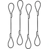 Lindy Adapteris - 4 vnt. 150mm Nerūdijančio Plieno Juodas Tvirtinimas