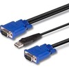 Kabelis USB Lindy USB-A - USB-A 2 m Juodas (32186)