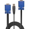 Kabelis USB Lindy USB-A - USB-A 2 m Juodas (32186)