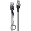 Lindy LINDY Patchkabel Cat.6A S/FTP grau 3m verriegelbar