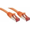 Tinklo Kabelis - LINDY Cat.6 S/FTP Tinklo Kabelis, RJ45, M/M, 250MHz, 27AWG, 15 m, Oranžinis