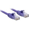 Tinklo Kabelis - LINDY Cat.6 U/UTP Tinklo Kabelis, RJ45, M/M, 250MHz, 3 m, Purpurinis