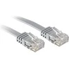 Tinklo Kabelis - LINDY Cat.6 U/UTP Plokščias Tinklo Kabelis, RJ45, M/M, 250MHz, 32AWG, 1 m, Pilkas