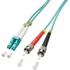 Lindy Pluoštinis Laidas - LC/ST OM3 2m 50/125µm Multimode