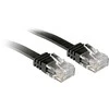 Tinklo Kabelis - LINDY Cat.6 U/UTP Plokščias Tinklo Kabelis, RJ45, M/M, 250MHz, 32AWG, 5 m, Juodas