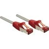 Tinklo Kabelis - LINDY CrossOver Cat.6 S/FTP Tinklo Kabelis, RJ45, M/M, 250MHz, 27AWG, 0.5 m, Pilkas