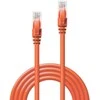 Tinklo Kabelis - LINDY Cat.6 U/UTP Tinklo Kabelis, RJ45, M/M, 250MHz, 3 m, Oranžinis