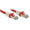 Tinklo Kabelis - LINDY Cat.6A S/FTP LSZH Tinklo Kabelis, RJ45, M/M, 500MHz, 26AWG, 10 m, Raudonas