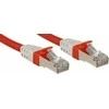Tinklo Kabelis - LINDY Cat.6A S/FTP LSZH Tinklo Kabelis, RJ45, M/M, 500MHz, 26AWG, 5 m, Raudonas