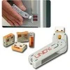 USB Prievado Blokatorius - LINDY USB A Prievado Blokatorius, 4 vnt + USB Type A Prievadai su Raktu, Oranžinis