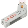 Lindy USB Priedas - Portų Blokatorius Raktas Nr. 40453/40463 ABS 18x75.16x12mm Oranžinis