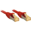 Tinklo Kabelis - LINDY RJ45 Tinklo Kabelis S/FTP LSOH, Cat.6A Kištukas, Cat.7 Neapdirbtas Kabelis, 30 m, Raudonas