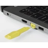 Tinklo Priedas - LINDY RJ45 Prievado Blokavimo Raktas 20x74,55x5,9mm ABS Geltonas