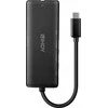 Nešiojamojo Kompiuterio Dokavimo Stotis - LINDY DST-Mini, USB-C Nešiojamojo Kompiuterio Mini Dokavimo Stotis, 4K Palaikymas, 100W Perėjimo Įkrovimas 4K HDMI®, PD 3.0 100W, Gigabit Ethernet, MicroSD ir SD, Juoda