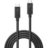 Thunderbolt Laidas - LINDY Thunderbolt 3 Laidas, 40Gbps, 100W PD, 2 m, Juodas
