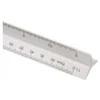 Liniuotė Linex Coll-322, 30cm, tribriaunė, baltos spalvos