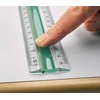Linex Linex 100202515, Desk ruler, Acrylic glass, Rubber, Žalias, Baltas, cm, mm, 20 cm, 1 pc(s)