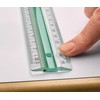 Linex Linex 100202515, Desk ruler, Acrylic glass, Rubber, Žalias, Baltas, cm, mm, 20 cm, 1 pc(s)
