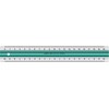 Linex Linex 100202515, Desk ruler, Acrylic glass, Rubber, Žalias, Baltas, cm, mm, 20 cm, 1 pc(s)