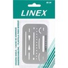 Linex Linex šablonas 26 angos, stalo liniuotė