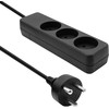 ProXtend Danish Power Strip 3-way 3 gniazda 10 m juoda (K3-KIT10B)
