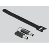 Delock Navilock 20691, 1,5 m, raktas, plienas, juodas, sidabrinis
