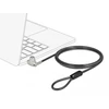 Delock Navilock 20691, 1,5 m, raktas, plienas, juodas, sidabrinis