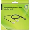 Linka zabezpieczająca Navilock Navilock Dual Notebook Sicherungskabel 2 Kesnington Slots