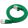LinkIT Plokščias tinklo kabelis RJ-45, Cat.6a, U/FTP, PVC, žalias, 3.5 m (STP-FL6A-00350-GR)