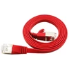 LinkIT Płaski kabelis sieciowy RJ-45, Cat.6a, U/FTP, PVC, raudona, 1 m (STP-FL6A-00100-RD)