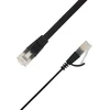 LinkIT Plokščias tinklo kabelis RJ-45, Cat.6a, U/FTP, PVC, juoda, 4 m (STP-FL6A-00400-BLK)