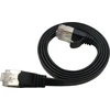 LinkIT Plokščias tinklo kabelis RJ-45, Cat.6a, U/FTP, PVC, juoda, 4.5 m (STP-FL6A-00450-BLK)