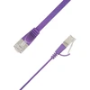 LinkIT Plokščias U/FTP Cat6A violetinis 1,5 m AWG 32/7, PVC, 1,85x6 mm