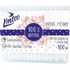 Popieriniai vatos pagaliukai Linteo, 100% natūralūs, 100 vnt. dėžutėje