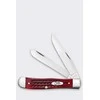 Lionsteel Knives Dėklo kišenės dėvėtas Trapper SS senas raudonas sulankstomas peilis
