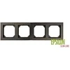 Liregus 4-vietis rėmelis EPSILON SLIM LINE, antracito sp.