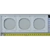Liregus 3-vietis rėmelis EPSILON SLIM, baltos sp.