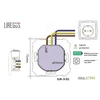 Kištukinis lizdas ir USB A+C kroviklis LIREGUS MODERN,balta