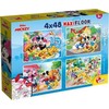 Dėlionė Lisciani Puzzle SupermaxI 4x48 peliukas Mikis