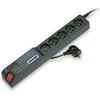 Galios juosta Acar 504WF įtampa 5 lizdai 5 m juoda (W0075)