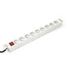 Assmann Electronic ASSMANN A-19-STRIP-4-IMP PDU išvesties juosta 19 RACK 9xType E 1,8 m laidas su C14 On/Off aliuminio
