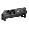 Maitinimo juosta Bachmann DESK2 2xCEE7/3 1xUSB C/C 45 W, ilgis 0,2 m, RAL9005