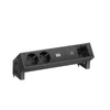 Maitinimo juosta Bachmann DESK 2, 2 lizdai, 1x USB-C modulis 30 W, 0,2 m, juoda