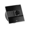Maitinimo juosta Bachmann SENSE juoda 1x CEE7/3, 1x USB A/C, ilgis 2,0 m AEH